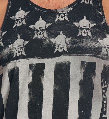 Affliction Skulls And Stripes Tank top price